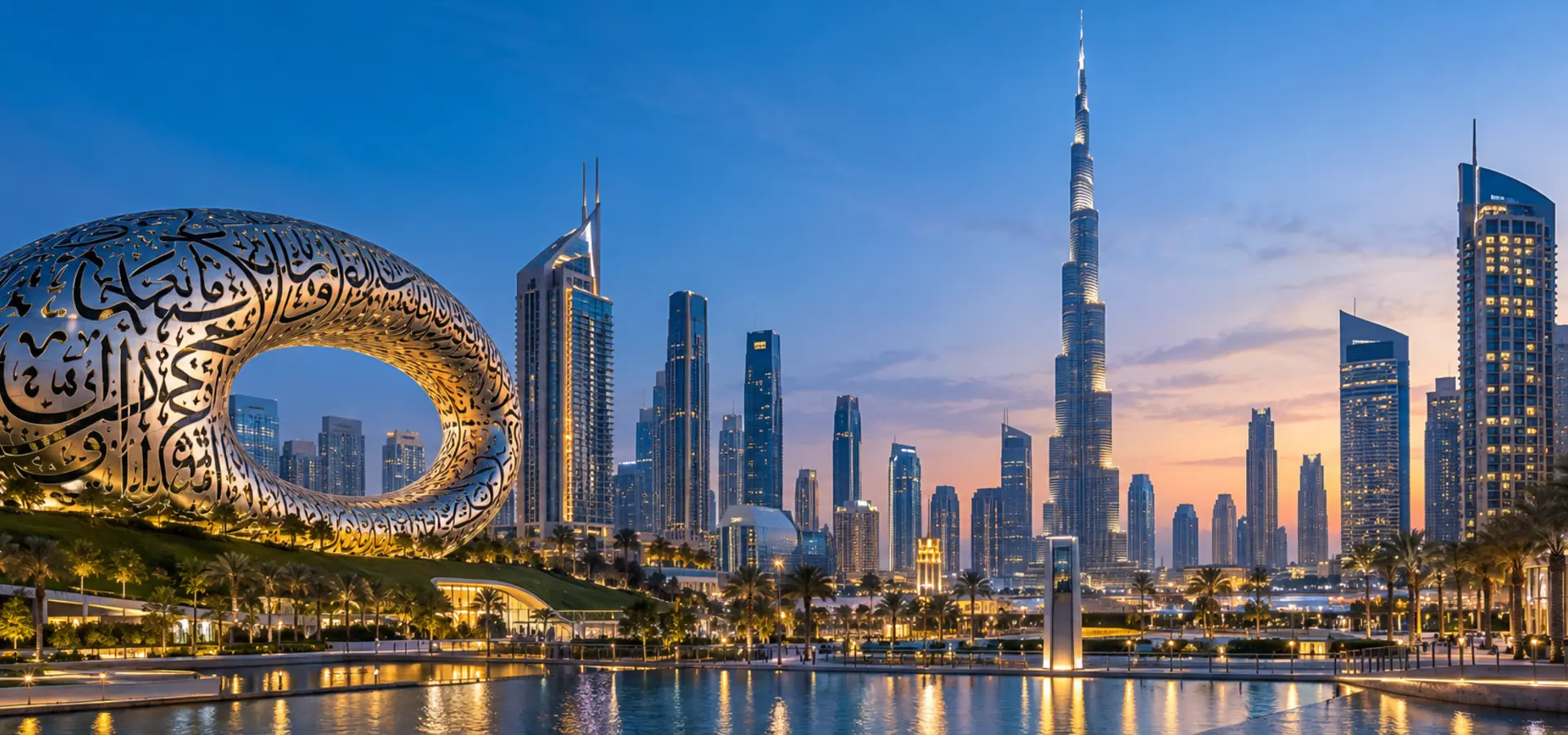 Dubai attractions and skyline