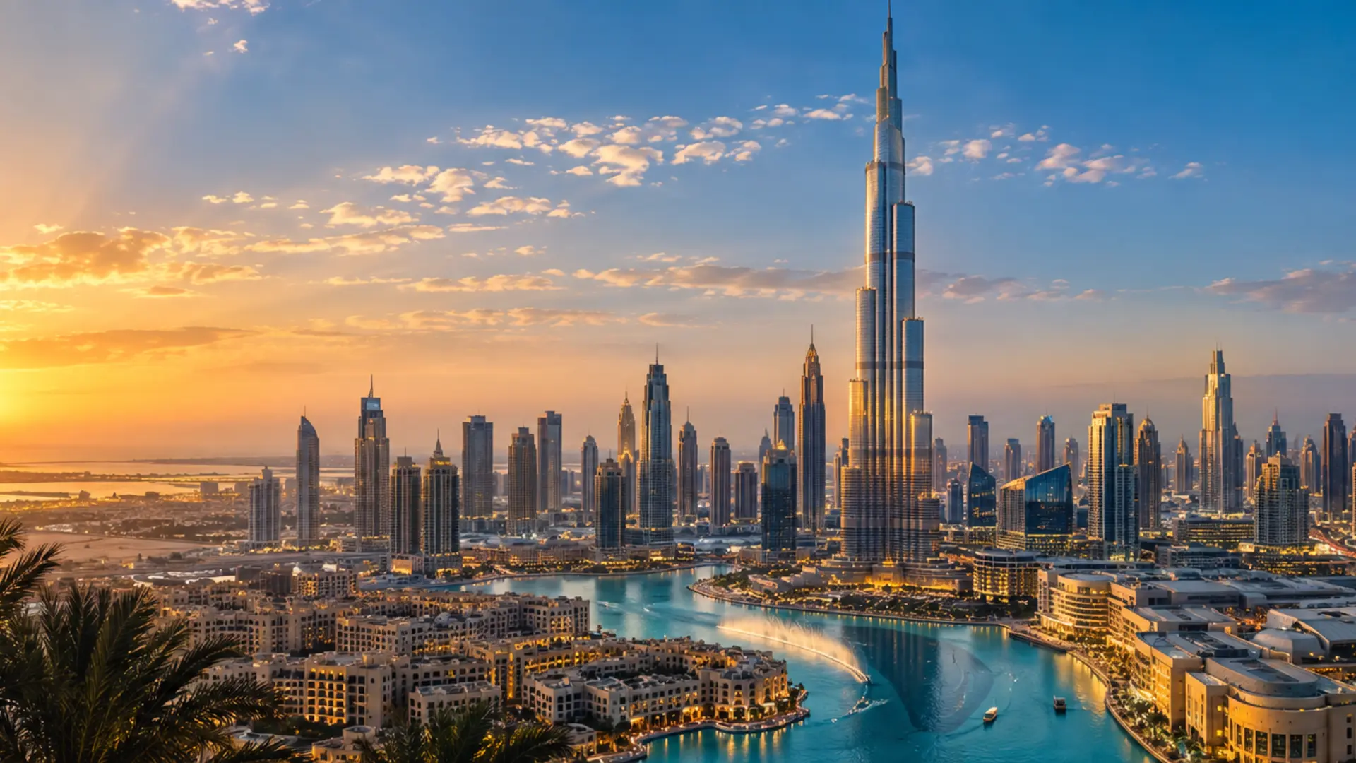 Dubai skyline and Burj Khalifa
